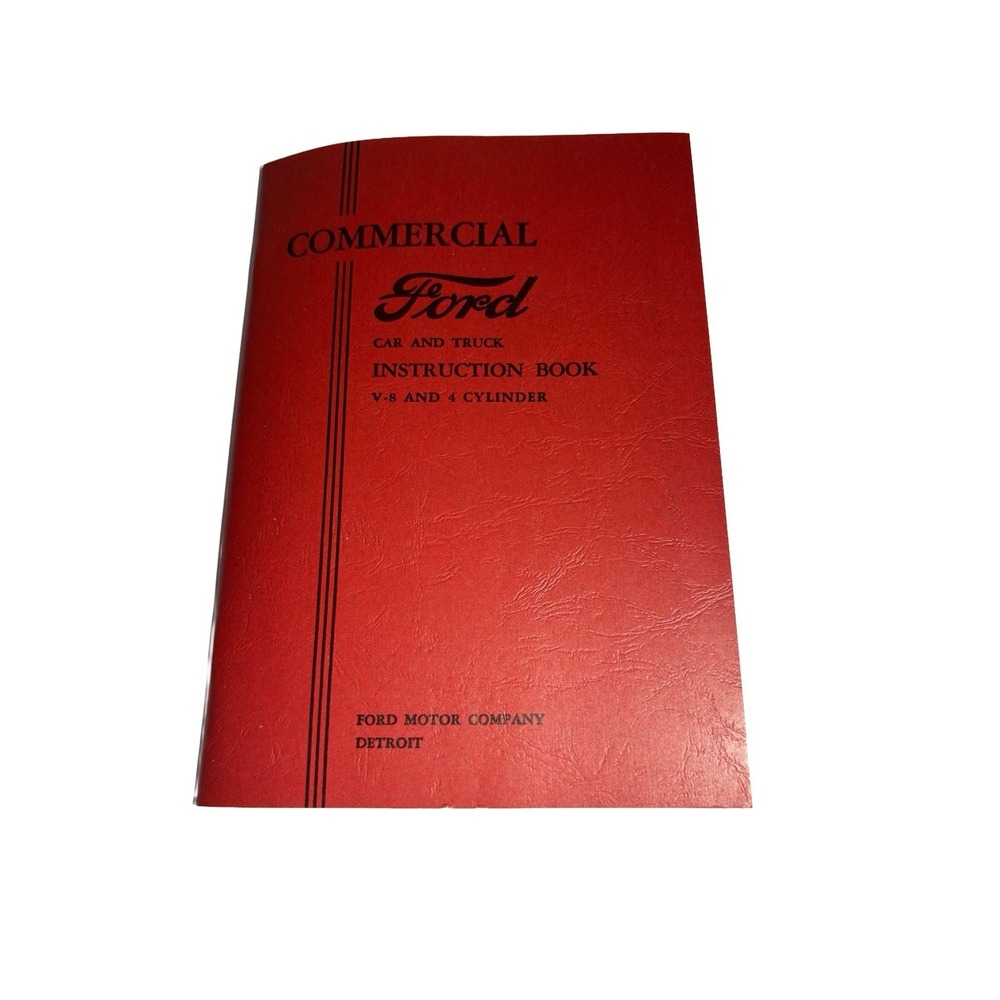 1933 Ford Commerical Car & Pickup Truck V8 4 Cylinder Owners Manual Original